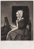 KG 15430
<br/>
Vrouw voor kapspiegel
<br/>
<em>Watson, James (ca.1740-1790)</em>